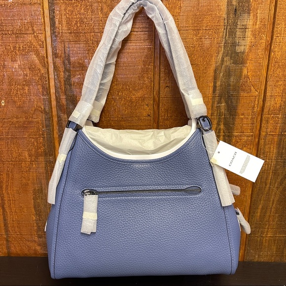 Coach Lori Leather Shoulder Bag - Washed Chambray - Picture 7 of 8